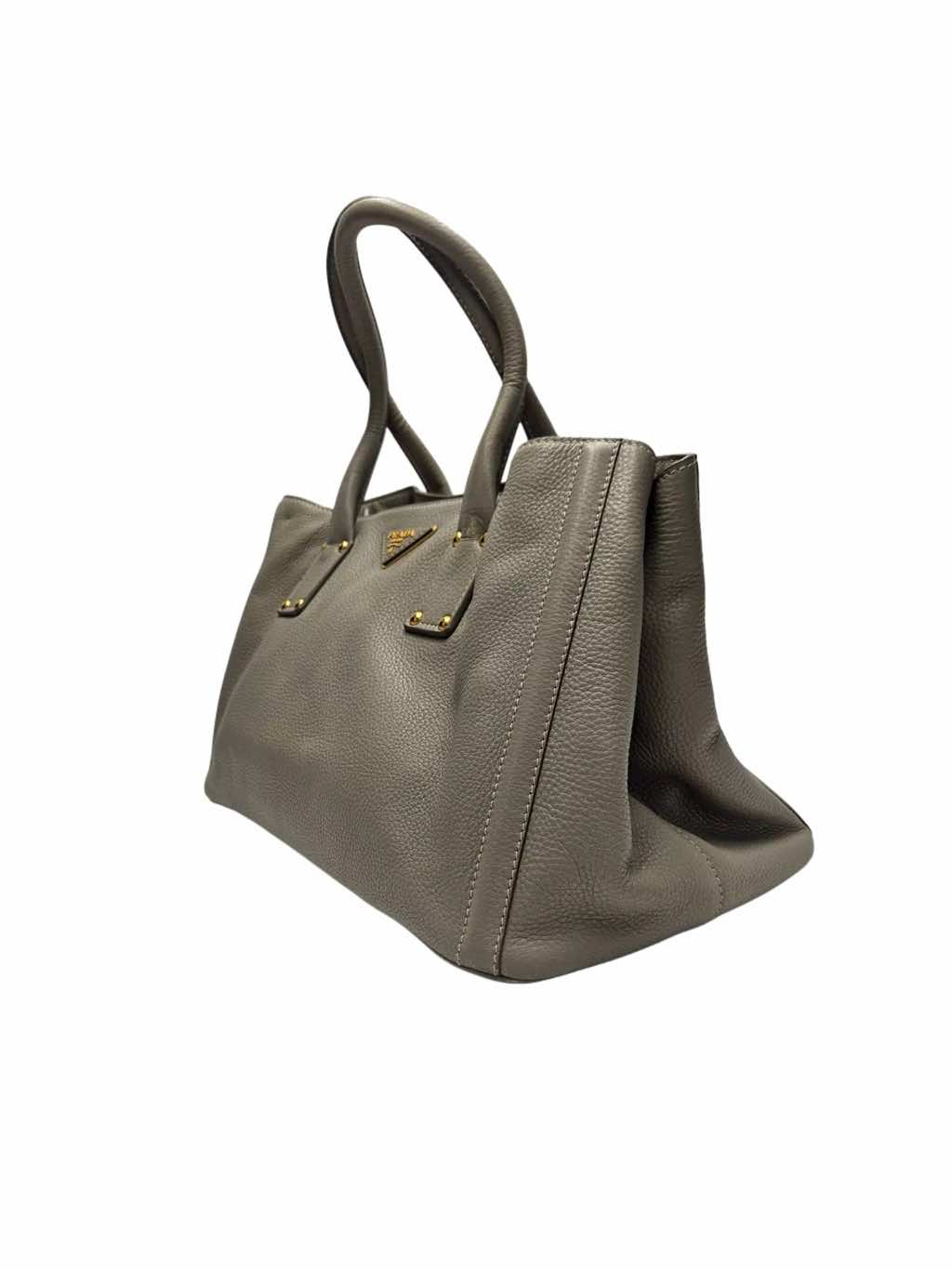 Prada Vitello Daino Shopping Bag - Back view