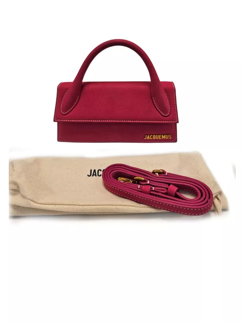 Jacquemus Chiquito Fuchsia - Side view