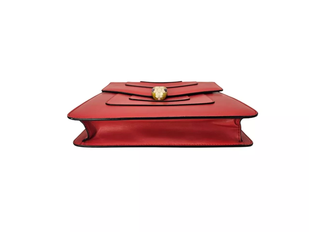 Bvlgari Red Leather Serpenti Bag - Image 6