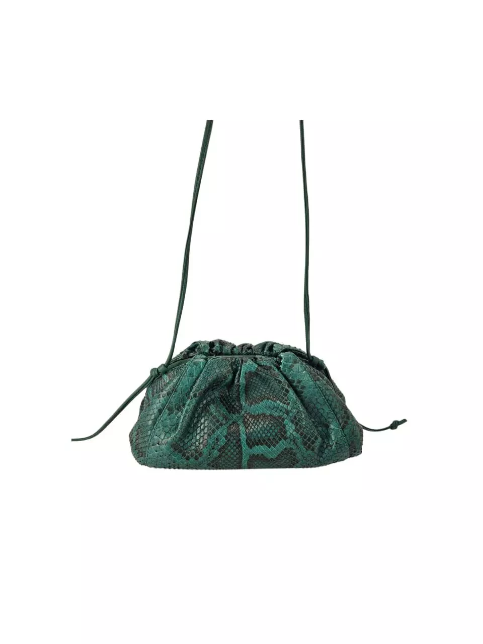Bottega Veneta Green Python Mini Pouch