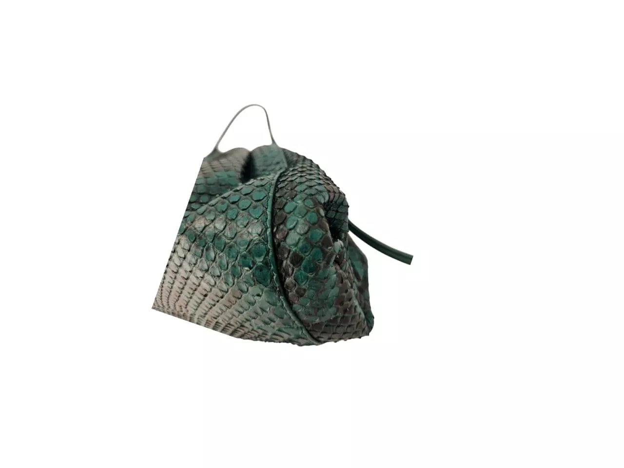 Bottega Veneta Green Python Mini Pouch - Image 6