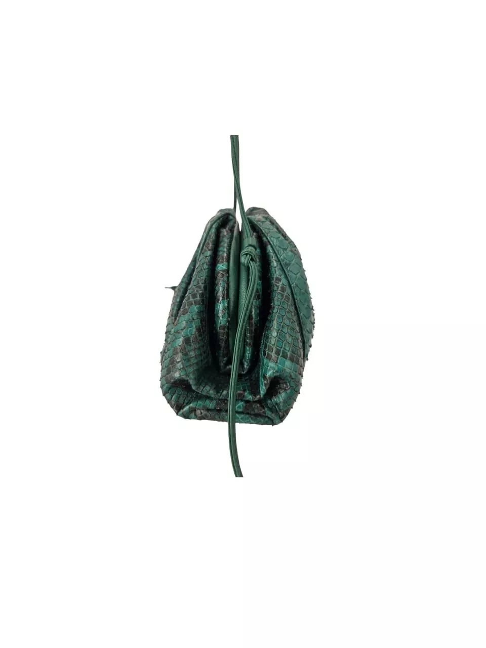Bottega Veneta Green Python Mini Pouch - Side view