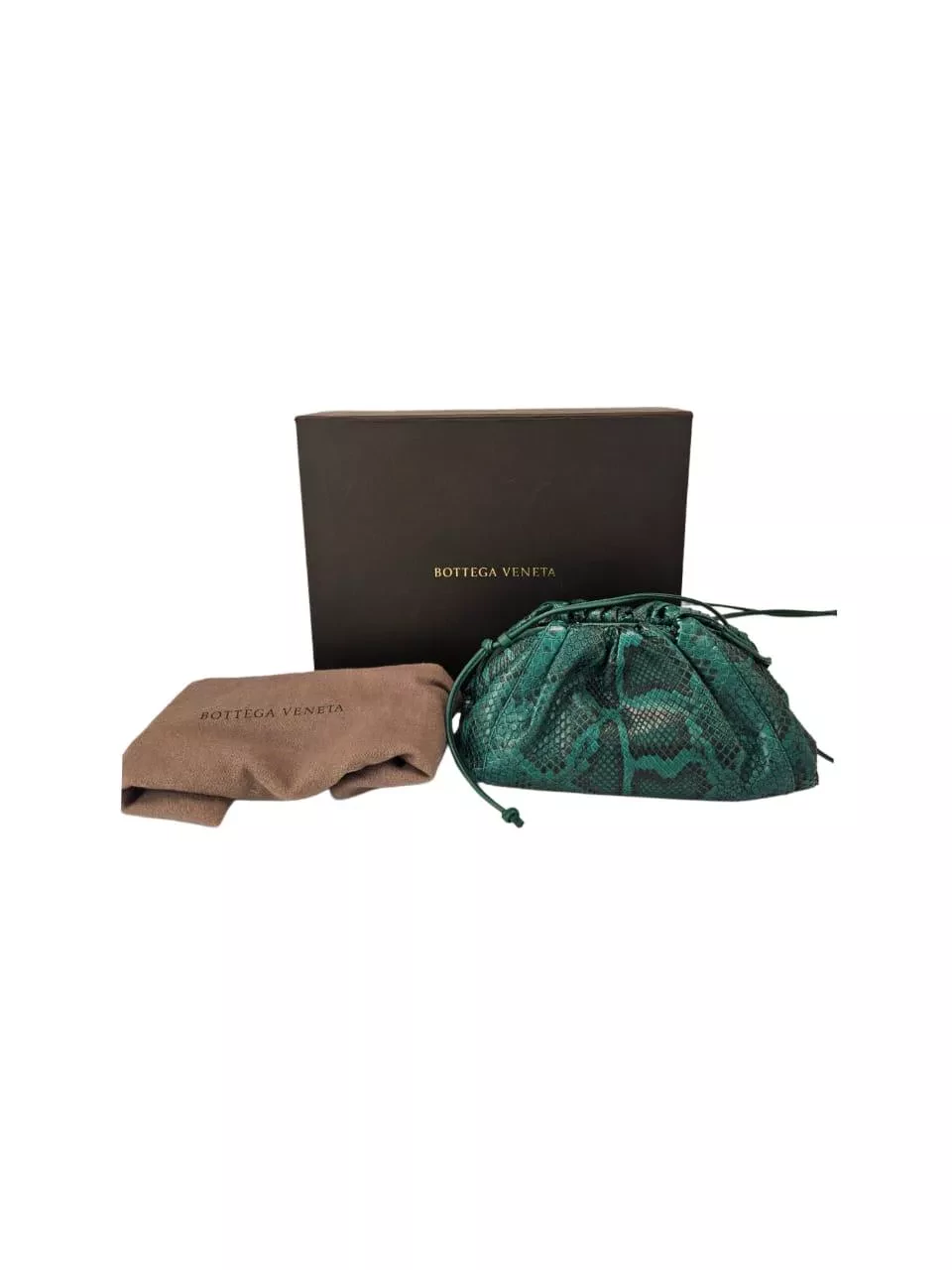 Bottega Veneta Green Python Mini Pouch - Detail 2