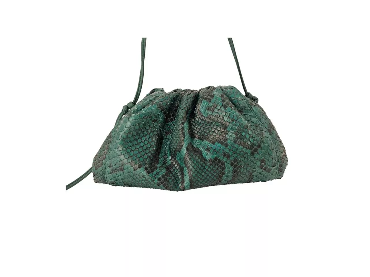 Bottega Veneta Green Python Mini Pouch - Image 10