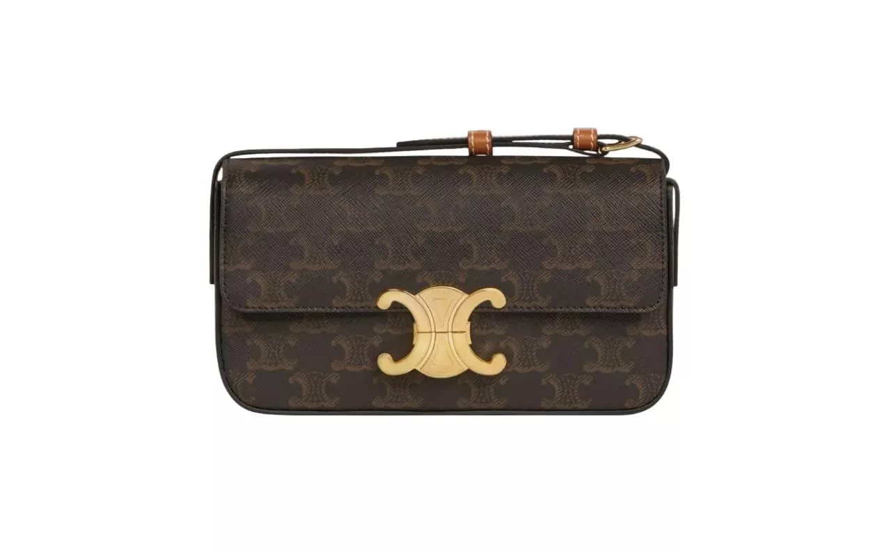 Celine Claude Calfskin Shoulder