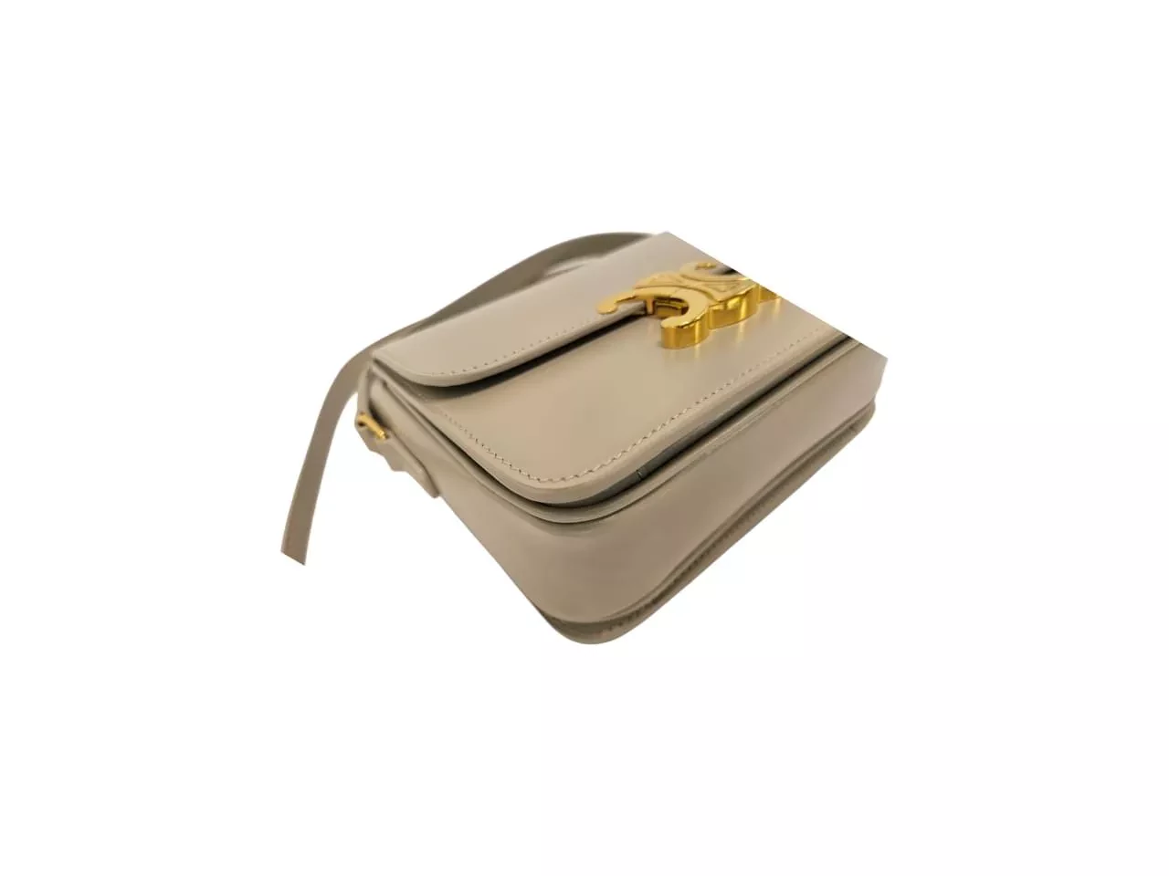 Celine Teen Triomphe Calfskin Bag - Side view