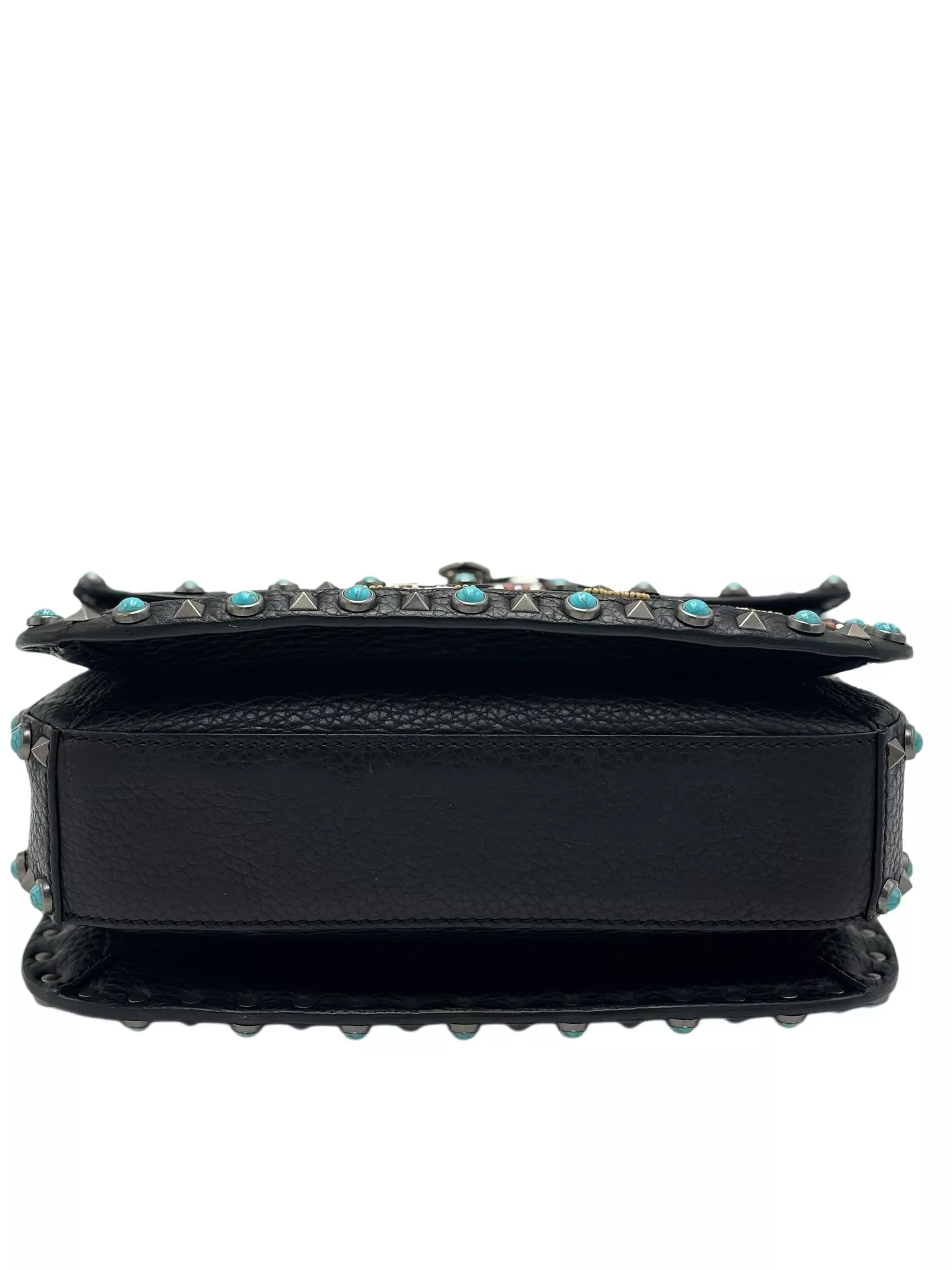 Valentino Calfskin Beaded Shoulder Bag - Image 6