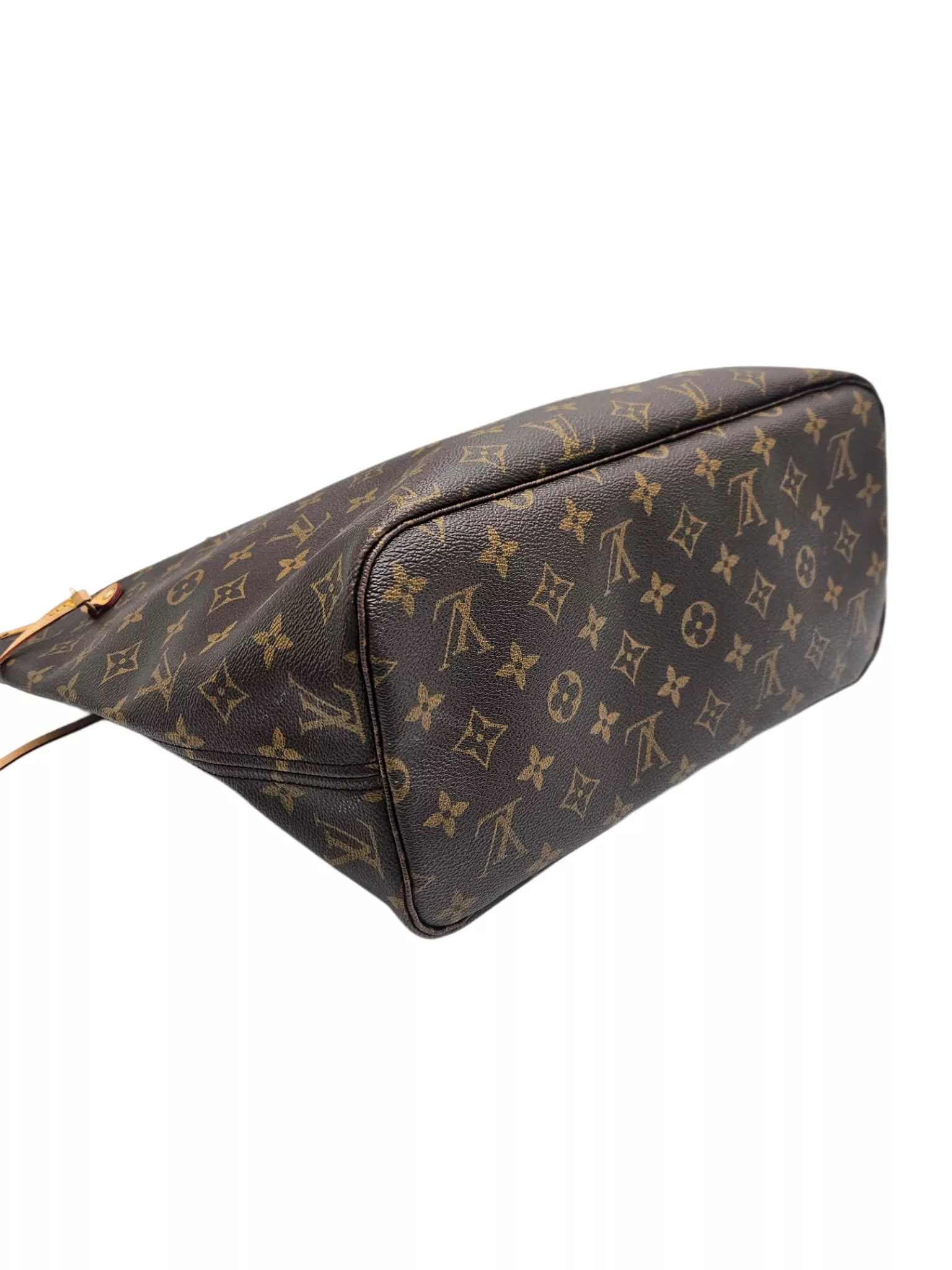 Louis Vuitton Monogram Canvas Neverfull Bag - Side view