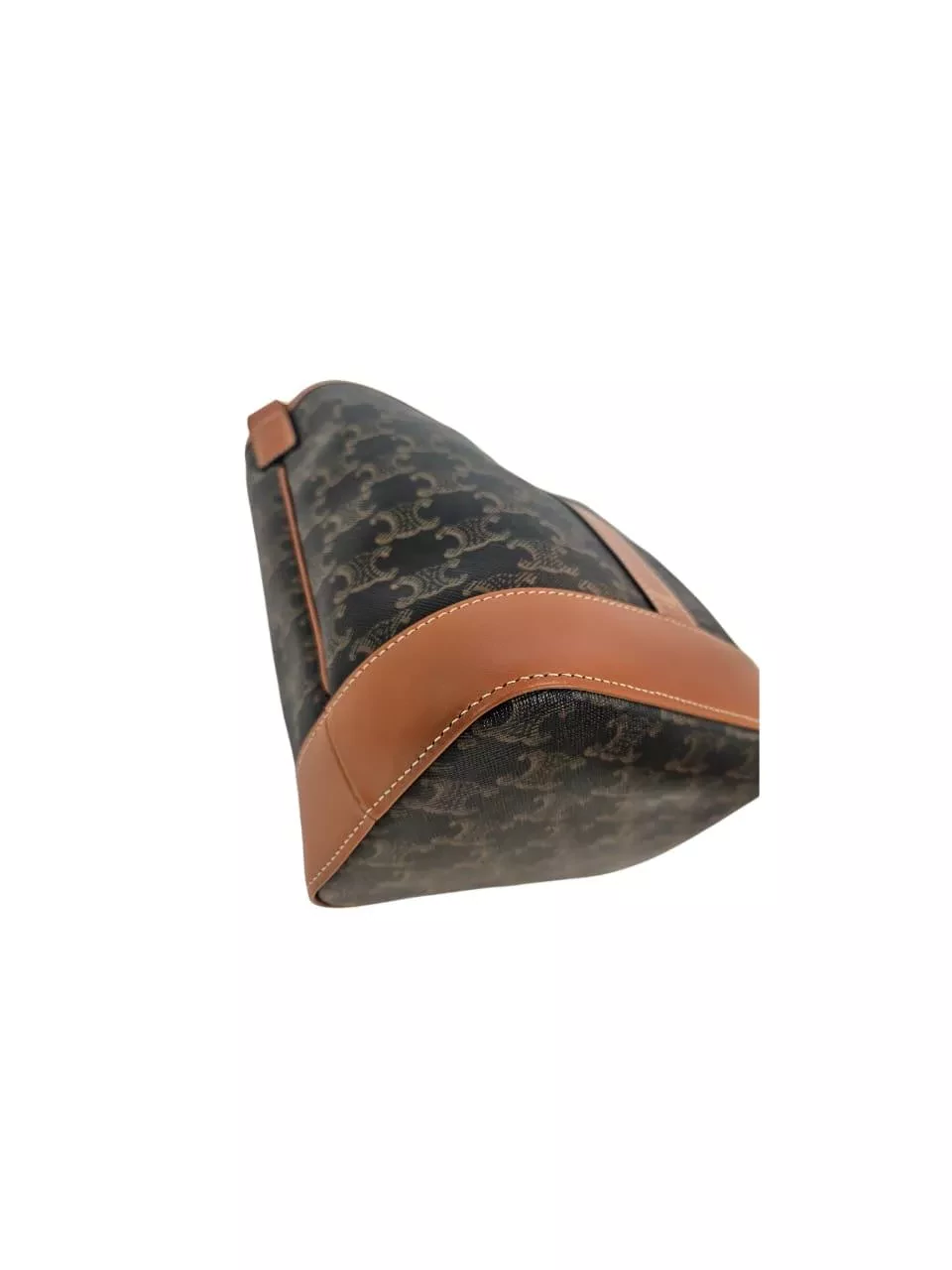 Celine Burnt Canvas Bucket Bag - Detail 1