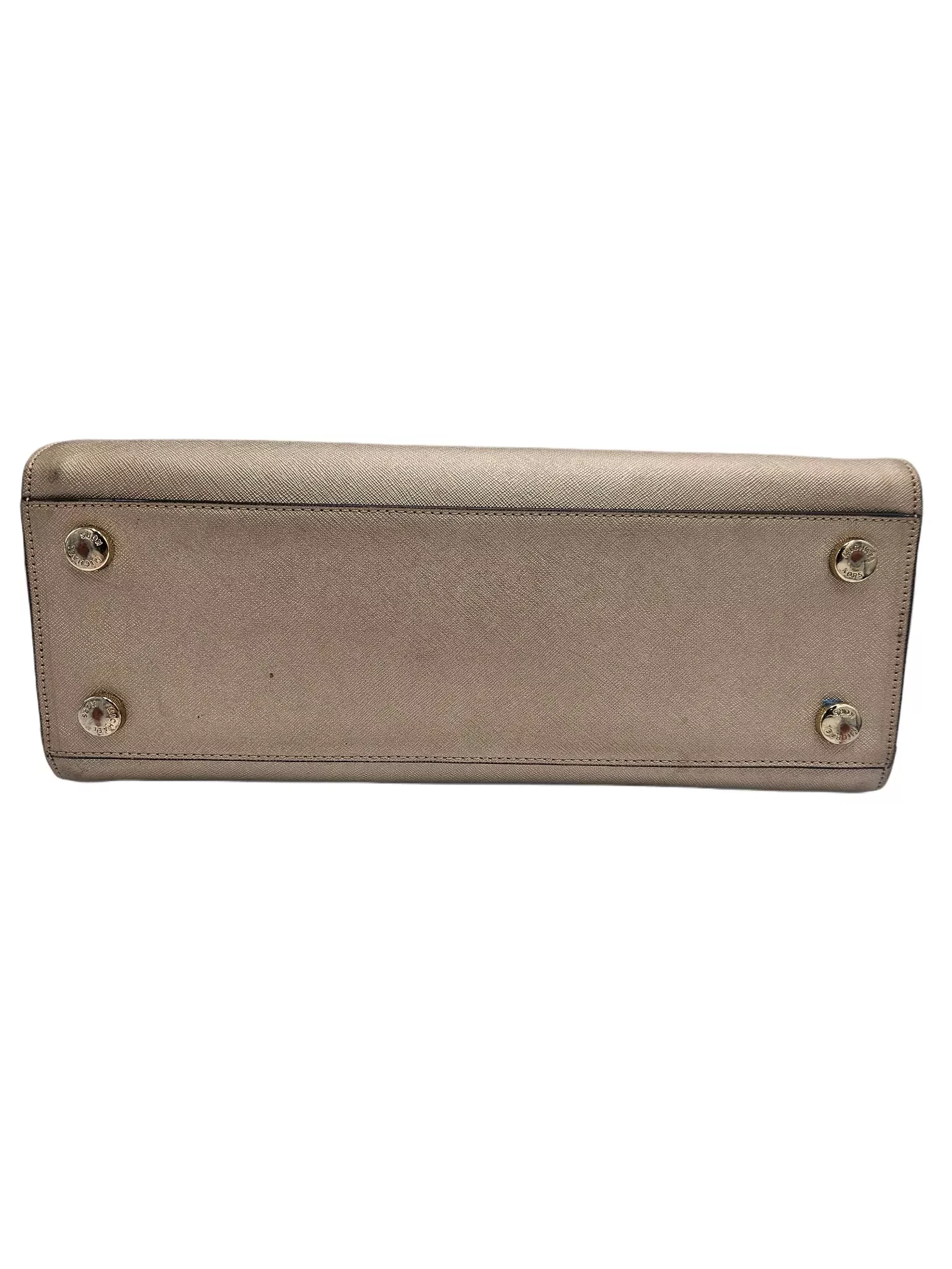 Michael Kors Beige Saffiano Leather Tote - Side view