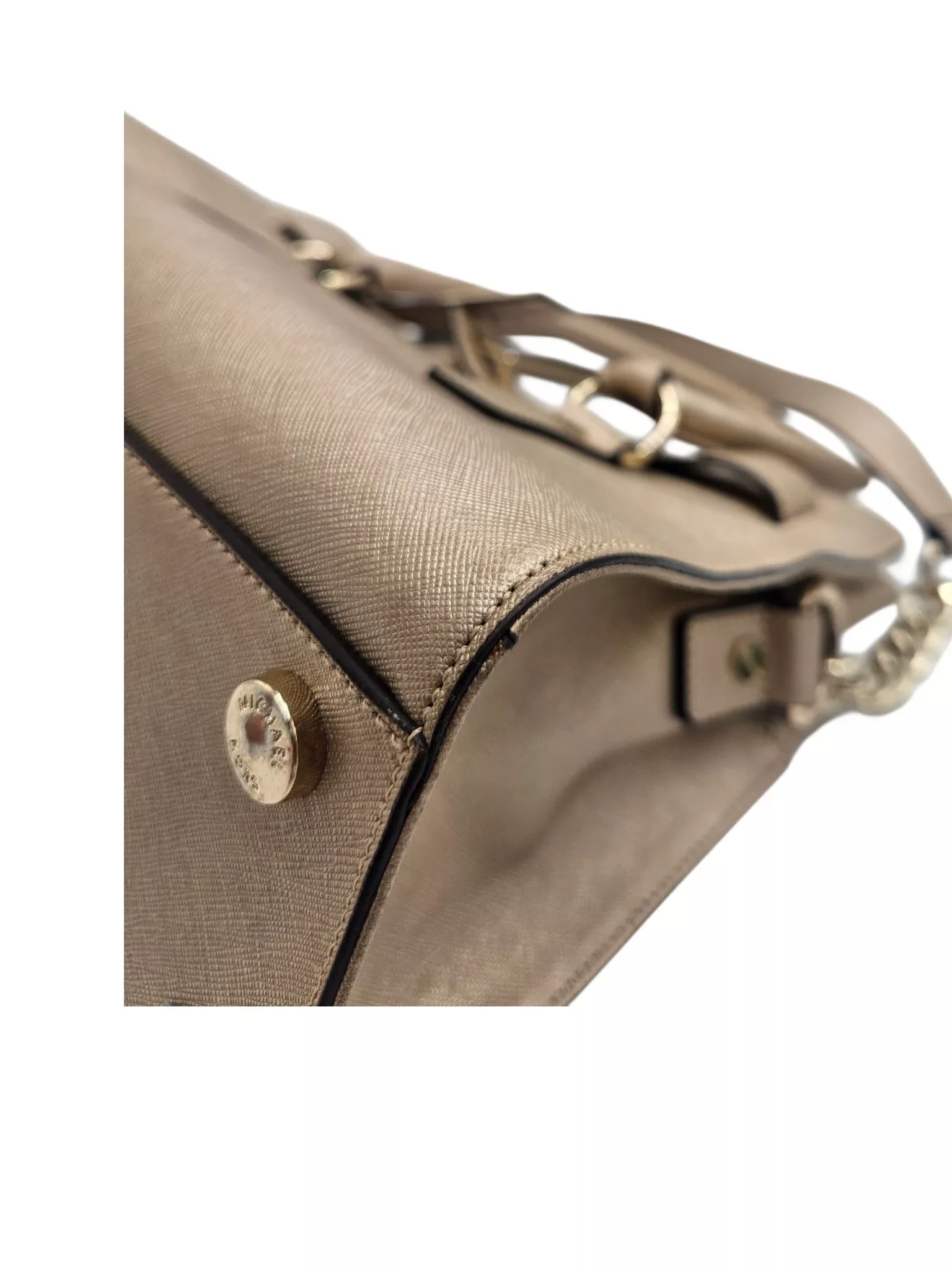 Michael Kors Beige Saffiano Leather Tote - Detail 2