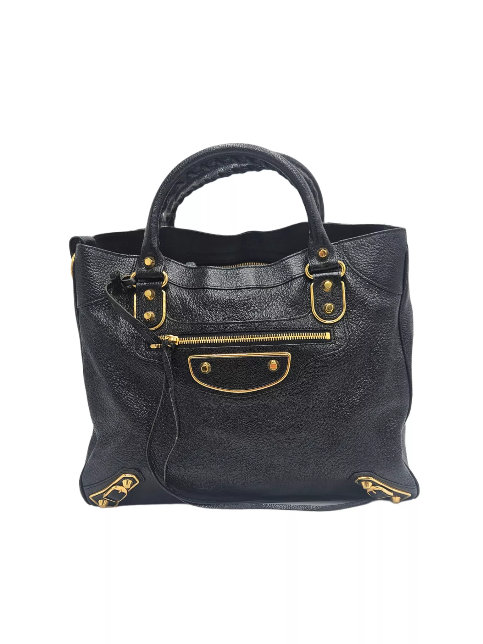 Balenciaga Black Leather City Bag