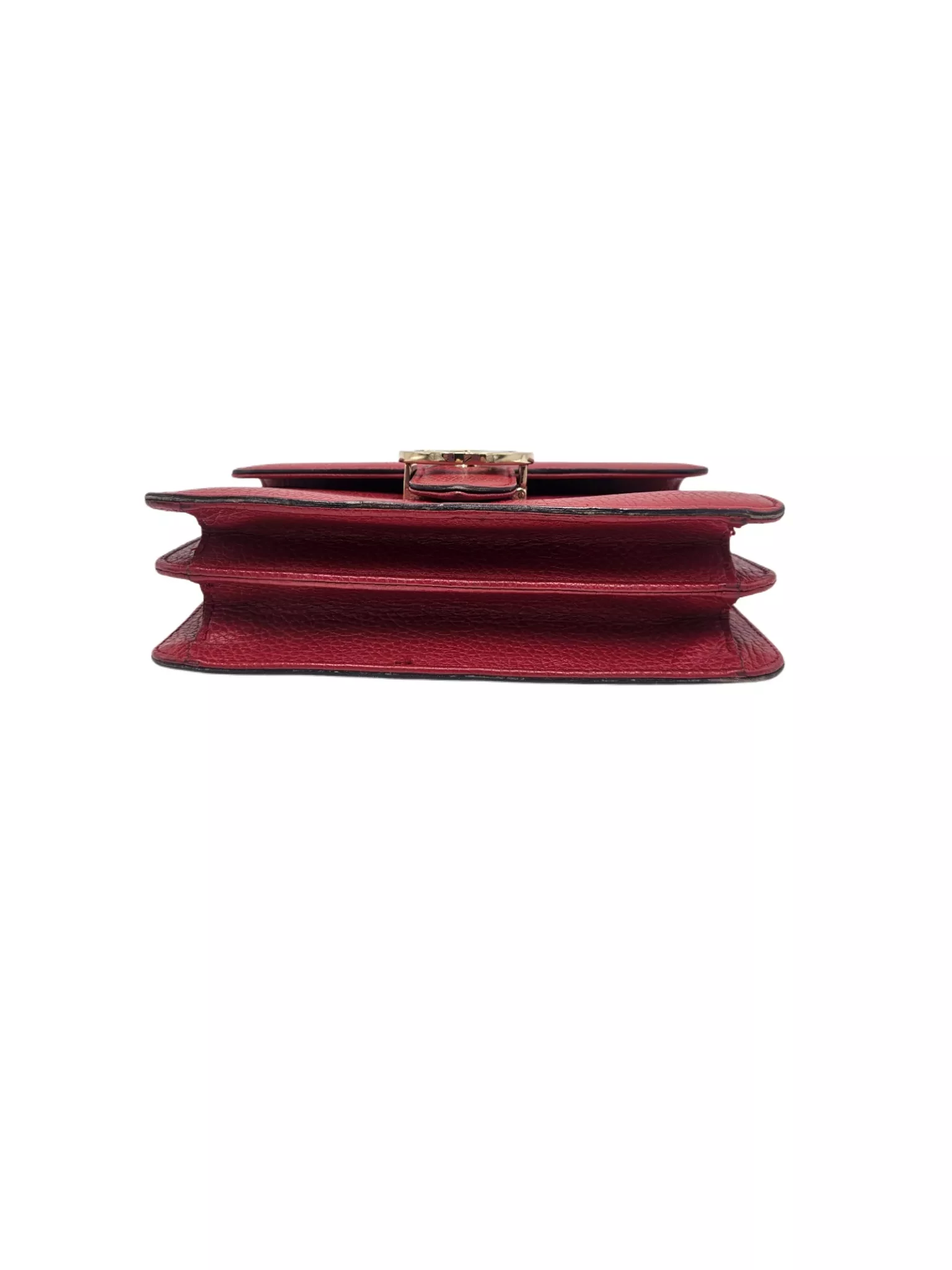 Gucci Red Leather Crossbody Bag - Back view