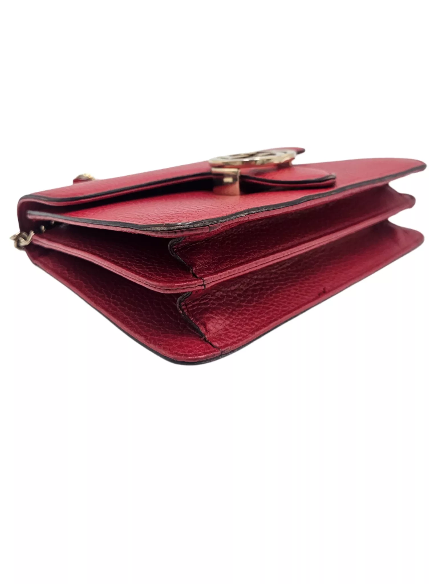 Gucci Red Leather Crossbody Bag - 4