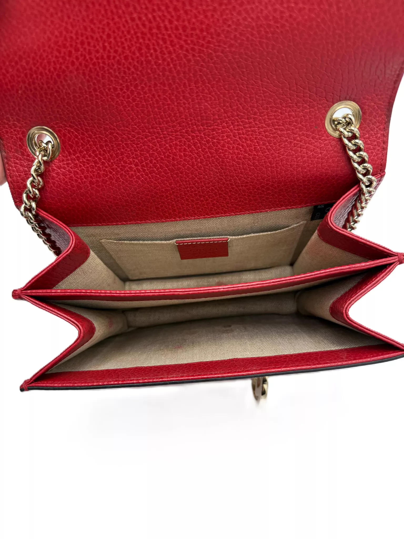 Gucci Red Leather Crossbody Bag - Image 10
