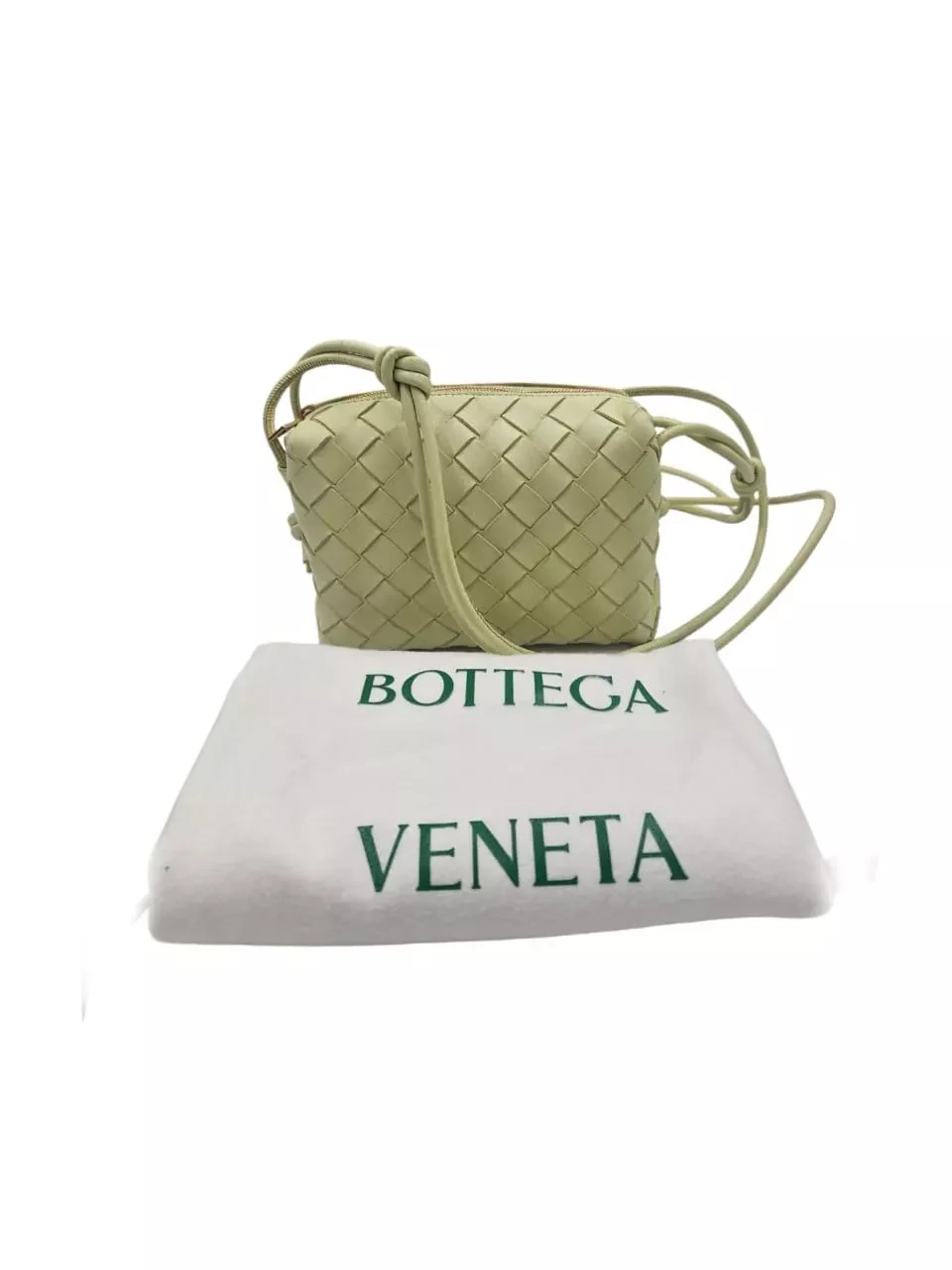 Bottega Veneta Green Intrecciato Loop Bag - Back view