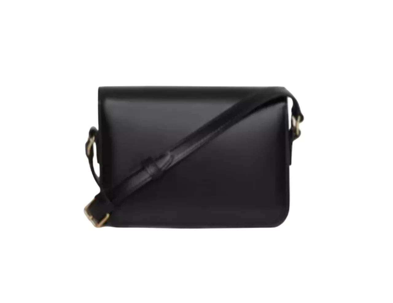 Celine Black Triomphe Shoulder - Back view