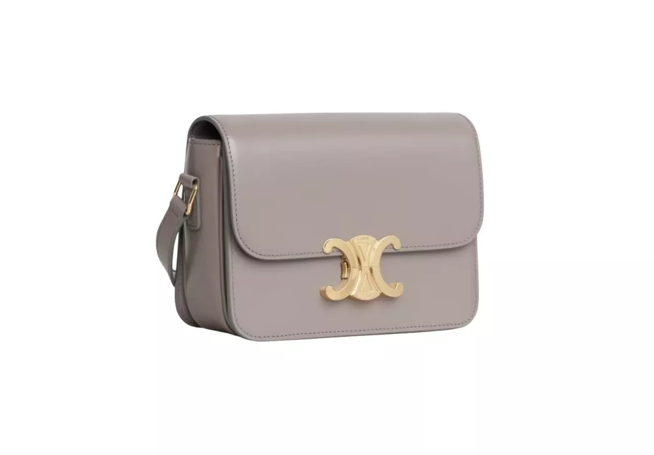 Celine Light Grey Shoulder Bag - Back view