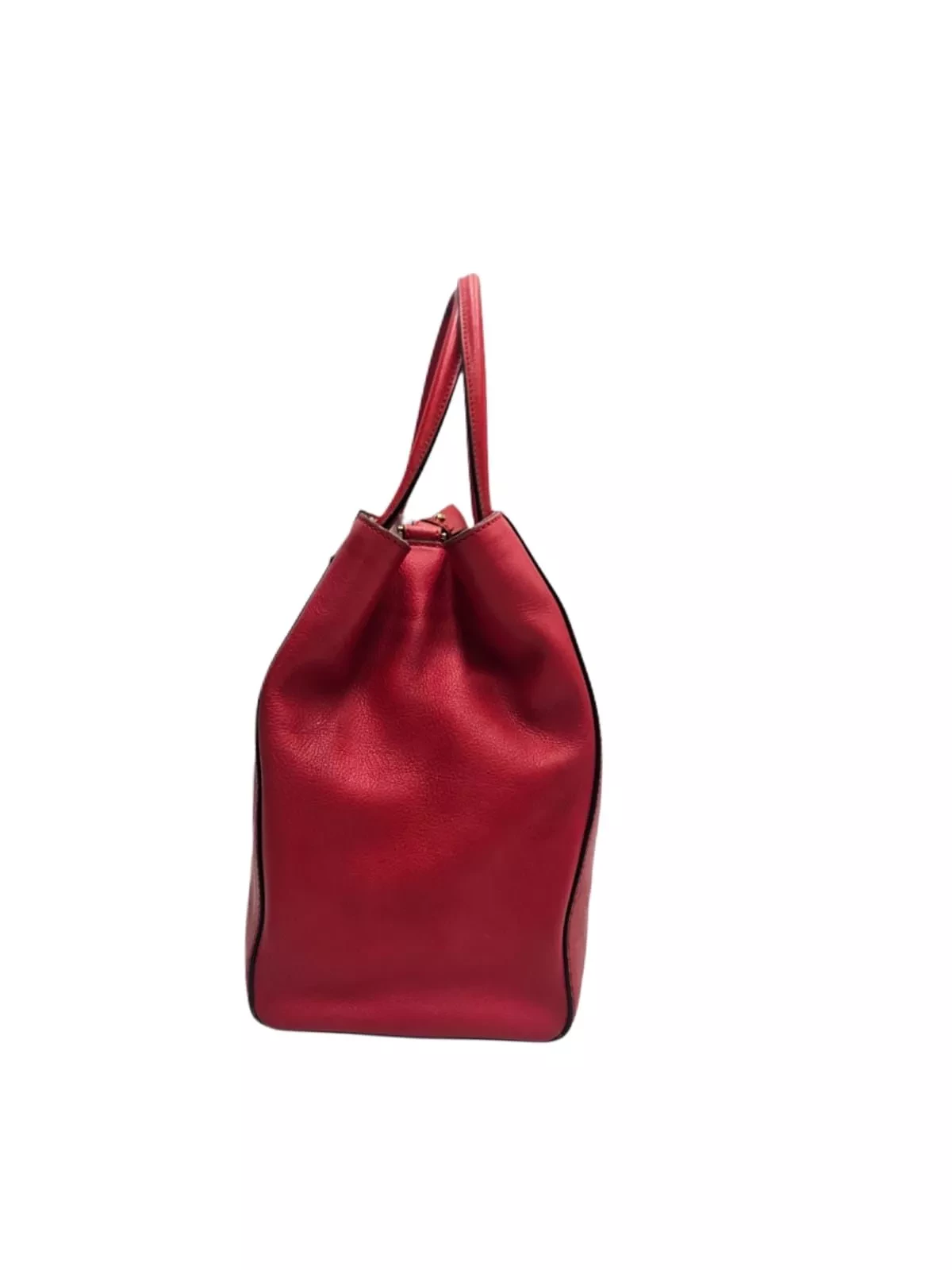 Fendi Red Leather 2Jours Tote - Image 6