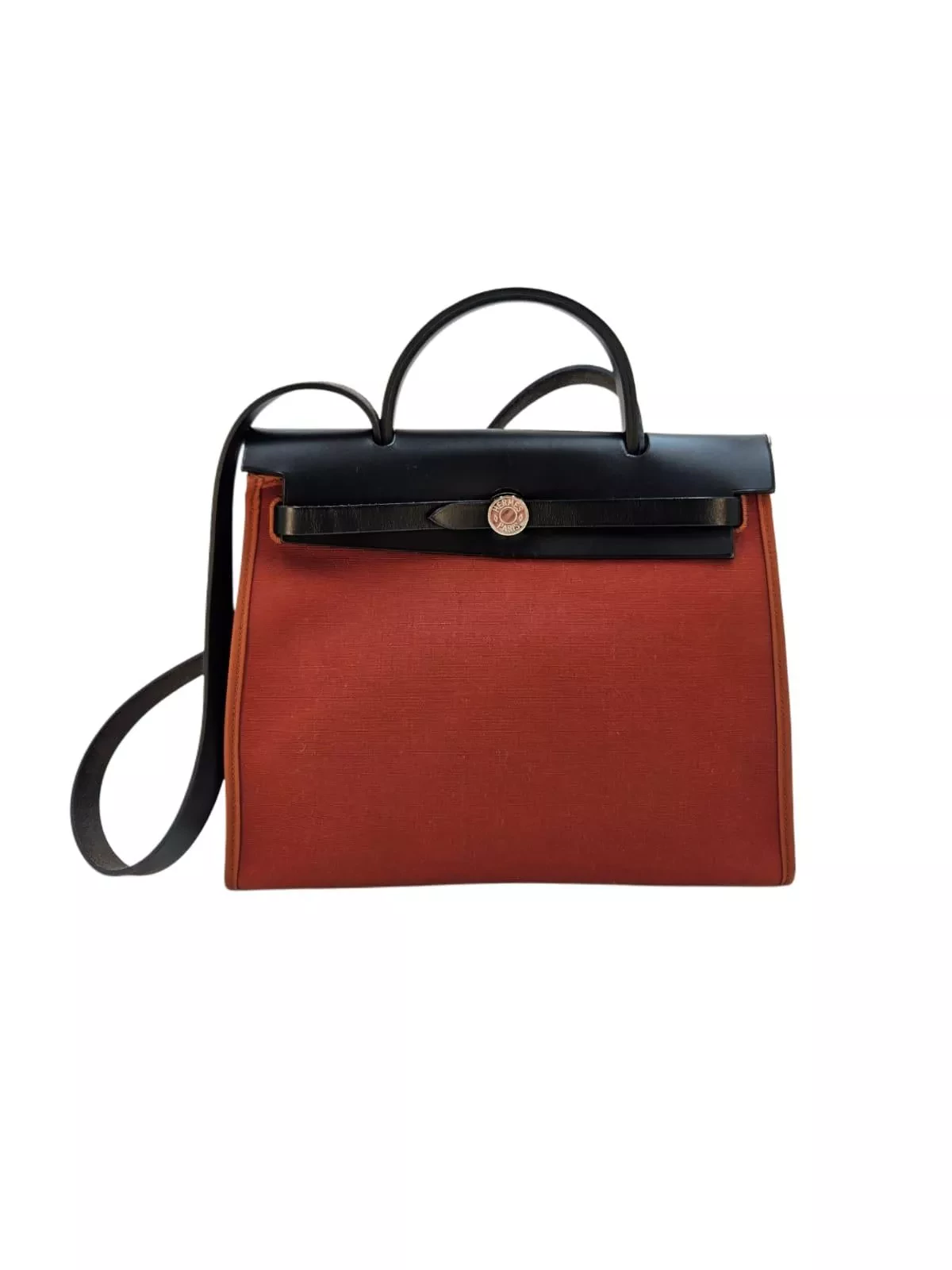 Hermès Canvas Leather Herbag Zip