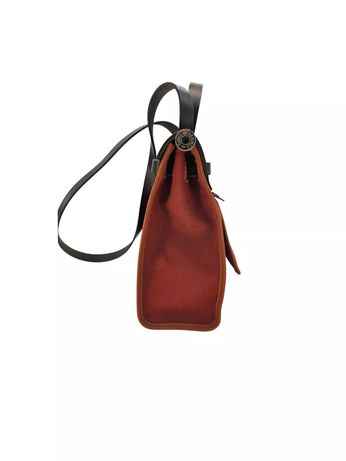 Hermès Canvas Leather Herbag Zip - Side view