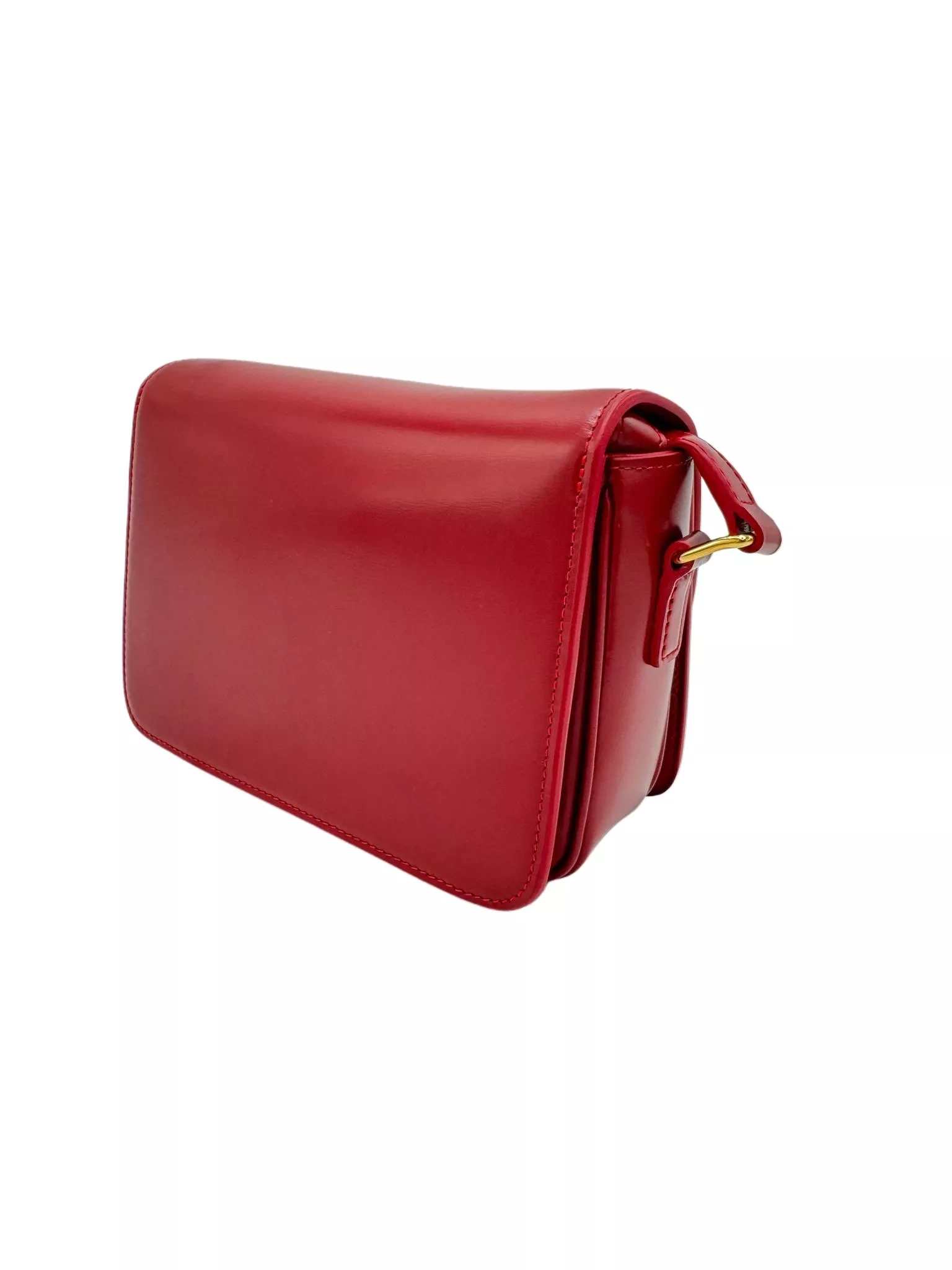 Celine Red Triomphe Calfskin Bag - 4