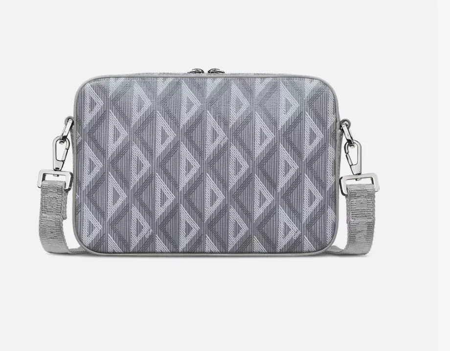 Christian Dior Gray Canvas Safari Bag - Back view