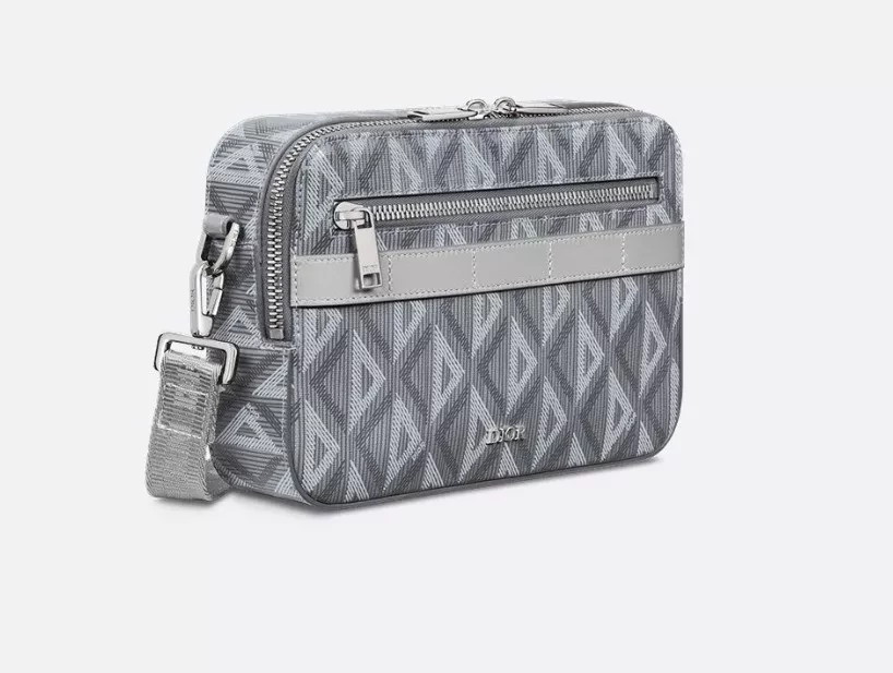 Christian Dior Gray Canvas Safari Bag - Image 6
