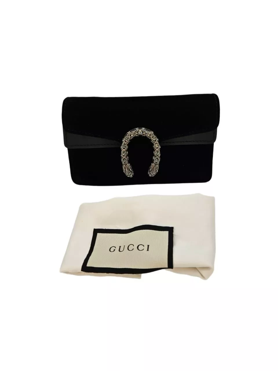 Gucci Black GG Velvet Dionysus - Back view