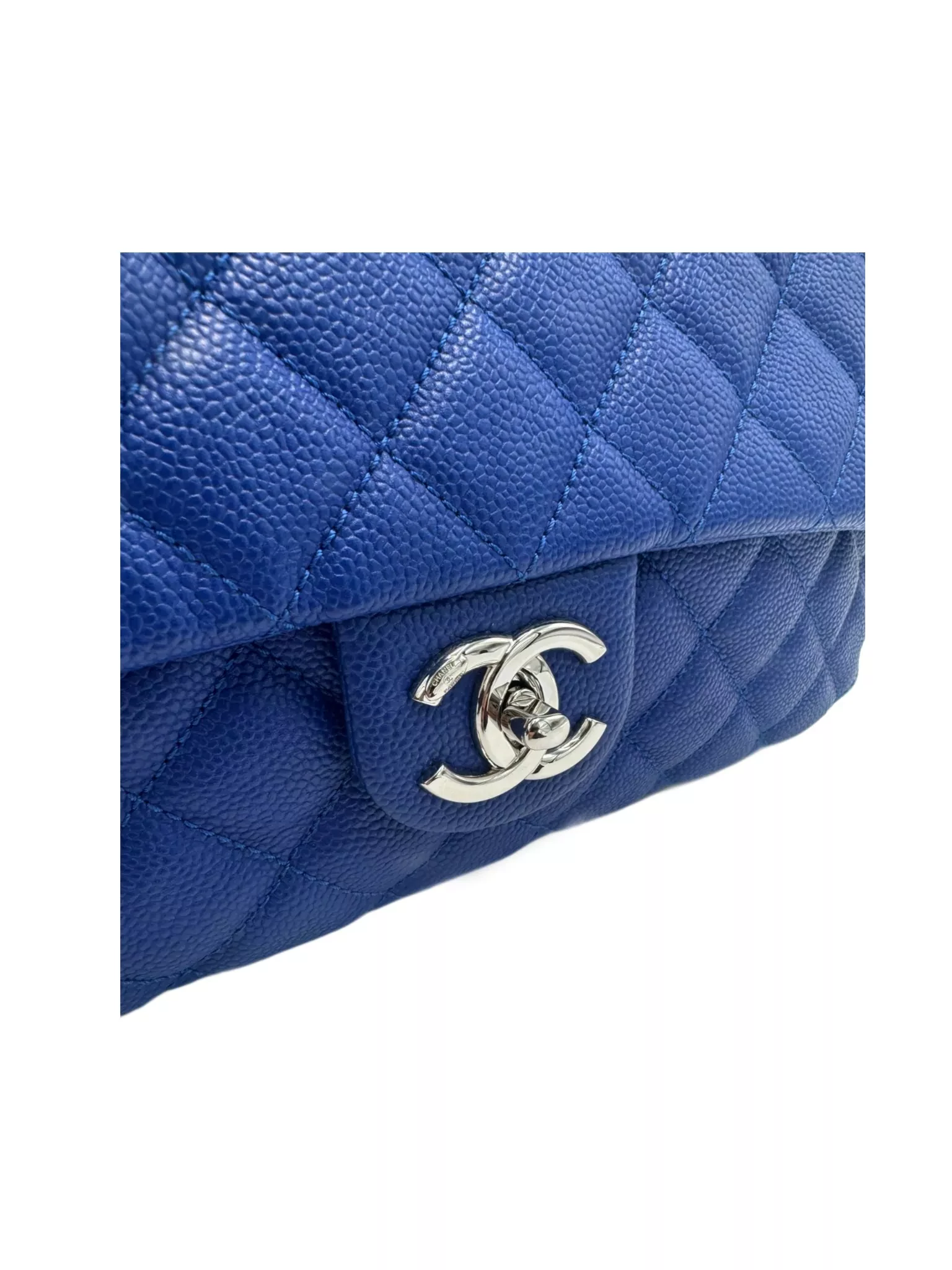 Chanel Caviar Easy Flap Bag - Side view