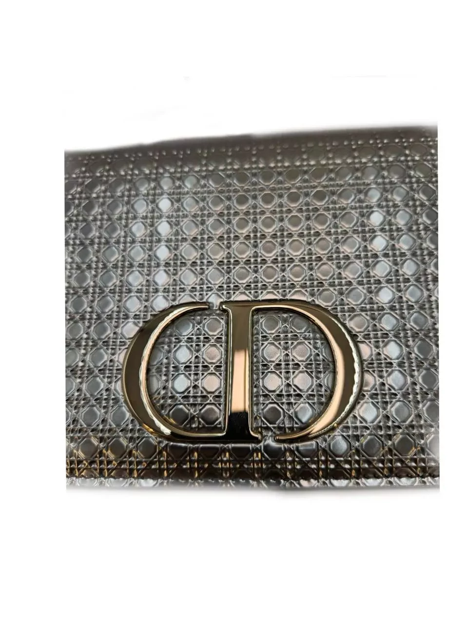 Christian Dior Silver Cannage Patent Pouch - Image 11