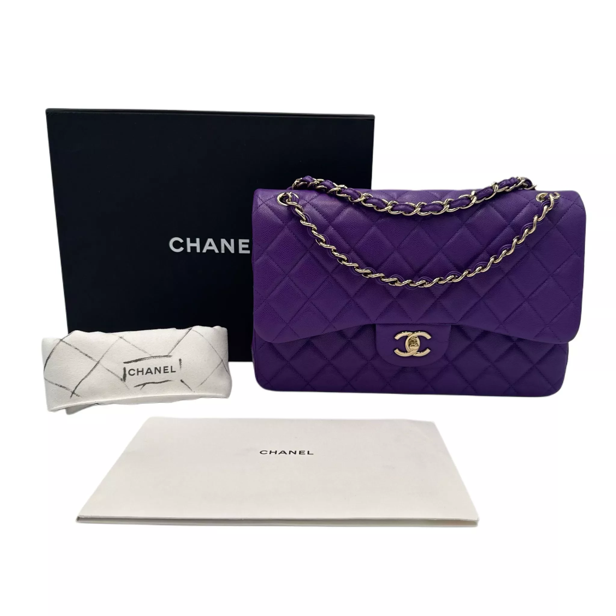 Chanel JCaviar Jumbo Double Flap - Image 11