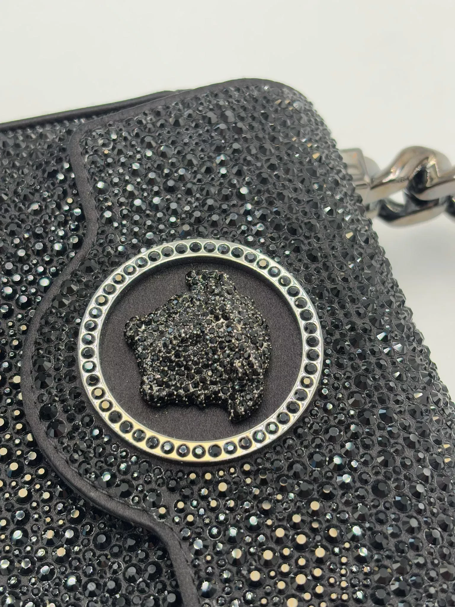 Versace Crystal Medusa Micro Bag - Back view