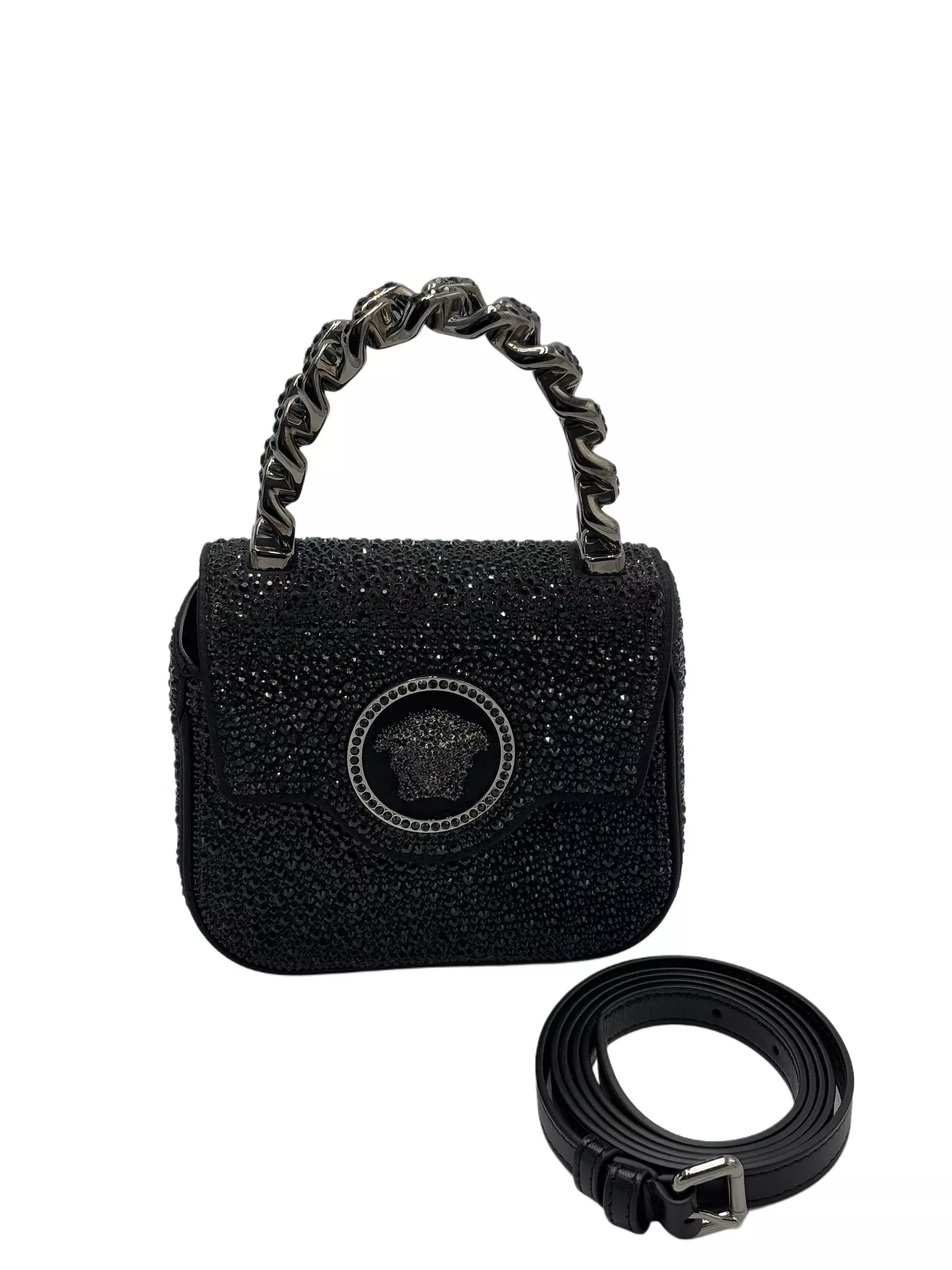 Versace Crystal Medusa Micro Bag - 4