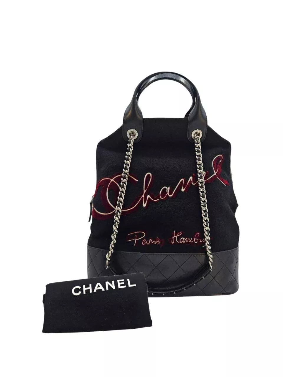 Chanel Wool Leather Coco Bag - Image 10