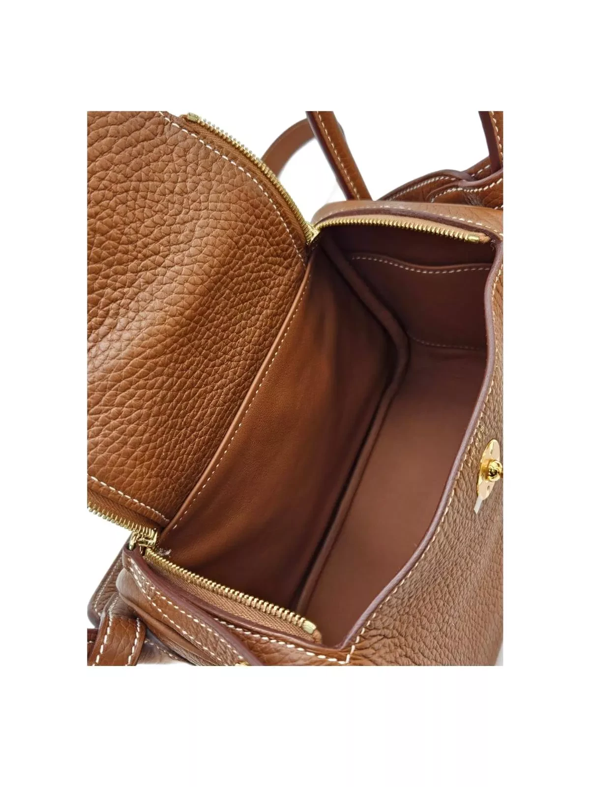 Hermès Mini Lindy Gold Hardware - Side view