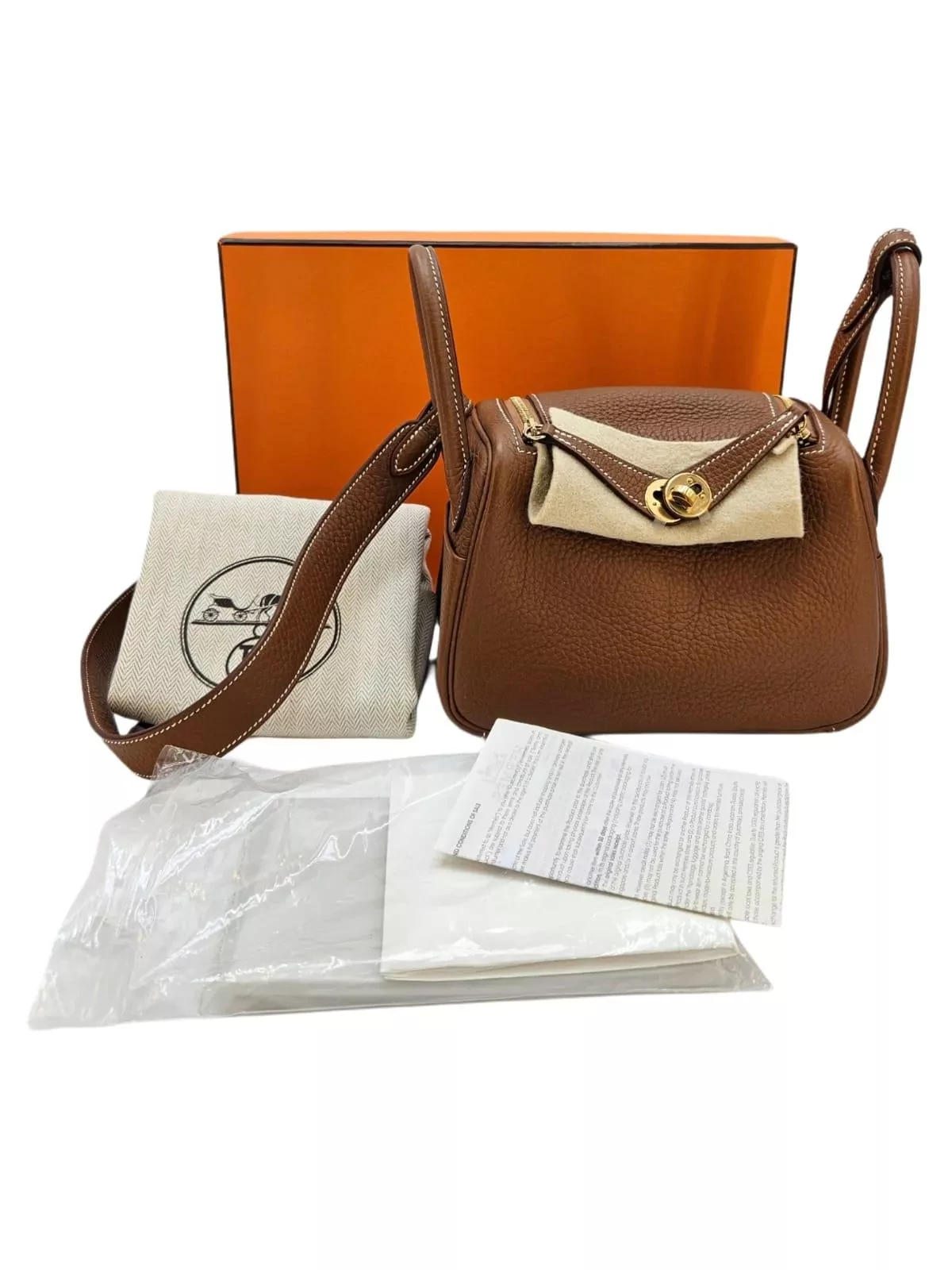 Hermès Mini Lindy Gold Hardware - Image 11