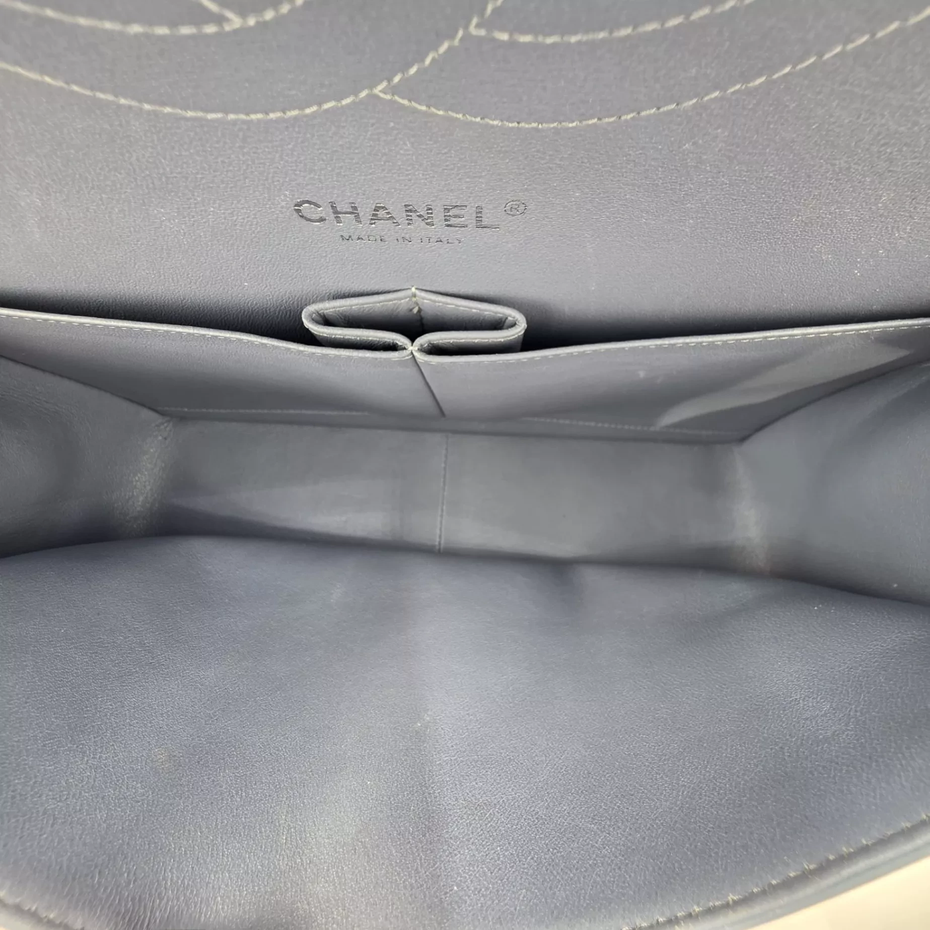 Chanel Blue Patent Jumbo Flap - Image 13