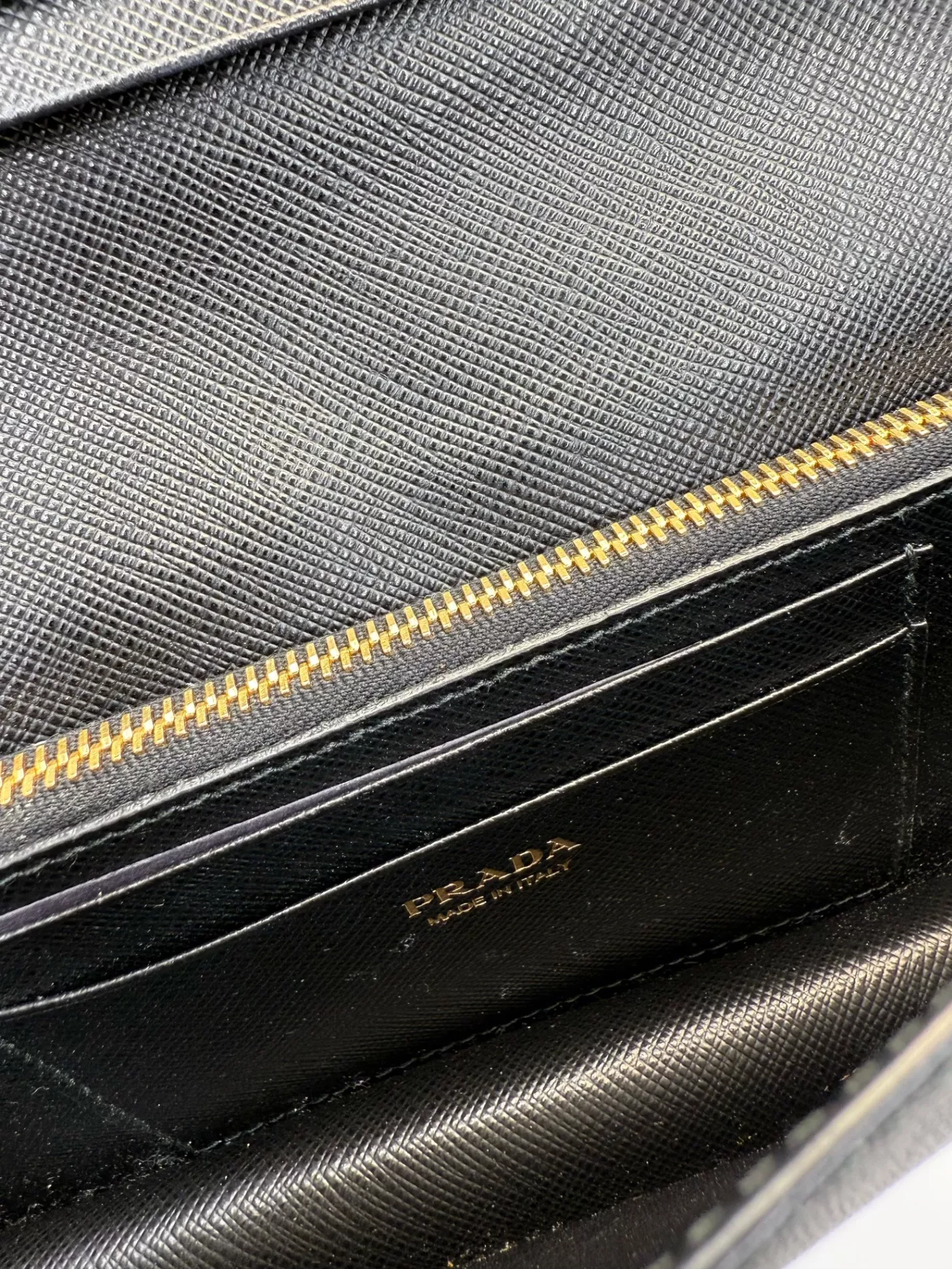 Prada Black Saffiano Chain Bag - Image 11