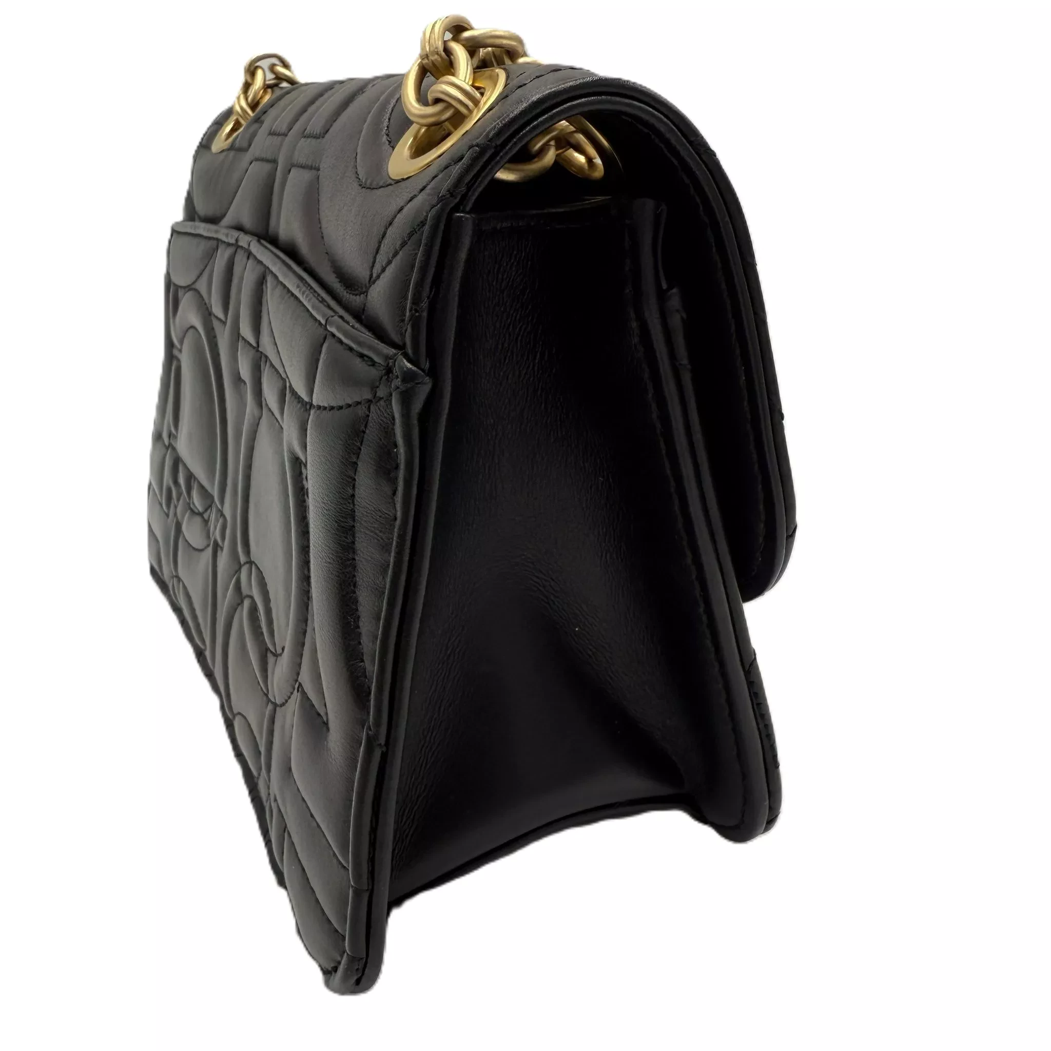 Salvatore Ferragamo Black Gancini Flap Bag - Image 6