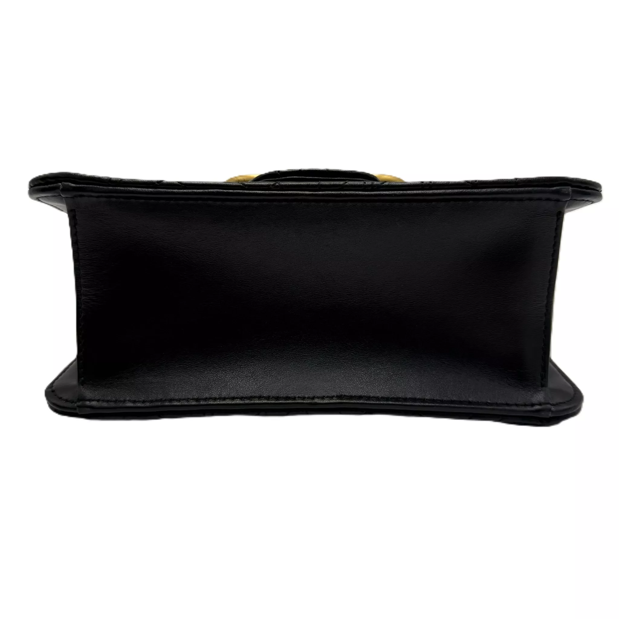 Salvatore Ferragamo Black Gancini Flap Bag - 4