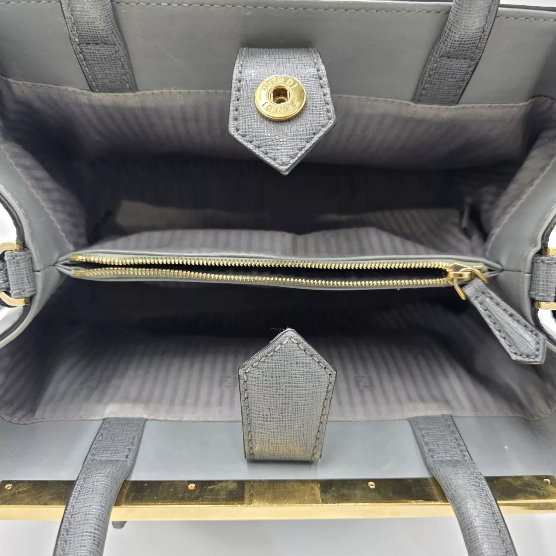 Fendi Grey Petite Sac 2jours - 4