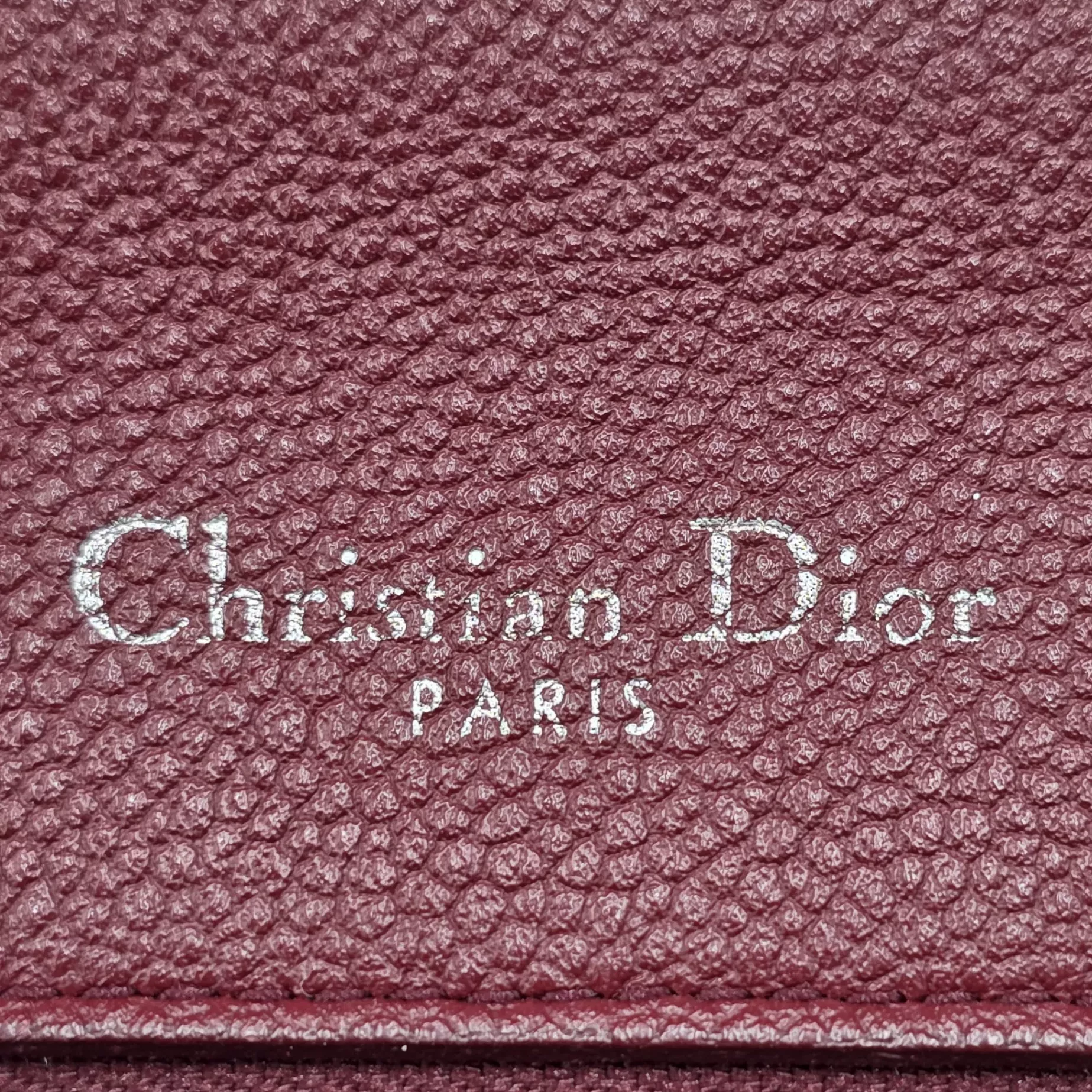 Christian Dior Burgundy Diorama Flap Bag - Detail 2