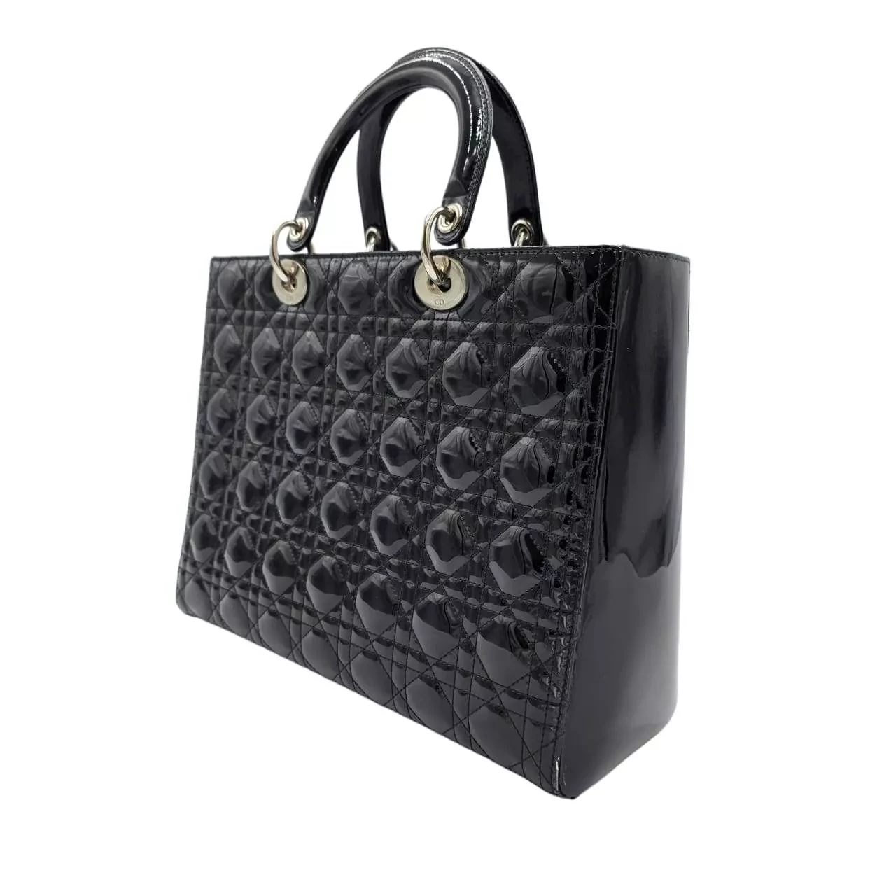 Christian Dior Cannage Patent Leather Large - Back view