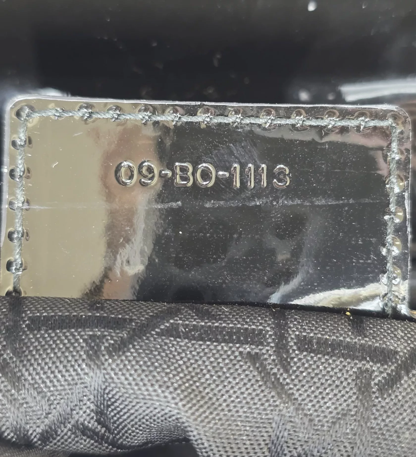 Christian Dior Cannage Patent Leather Large - Side view