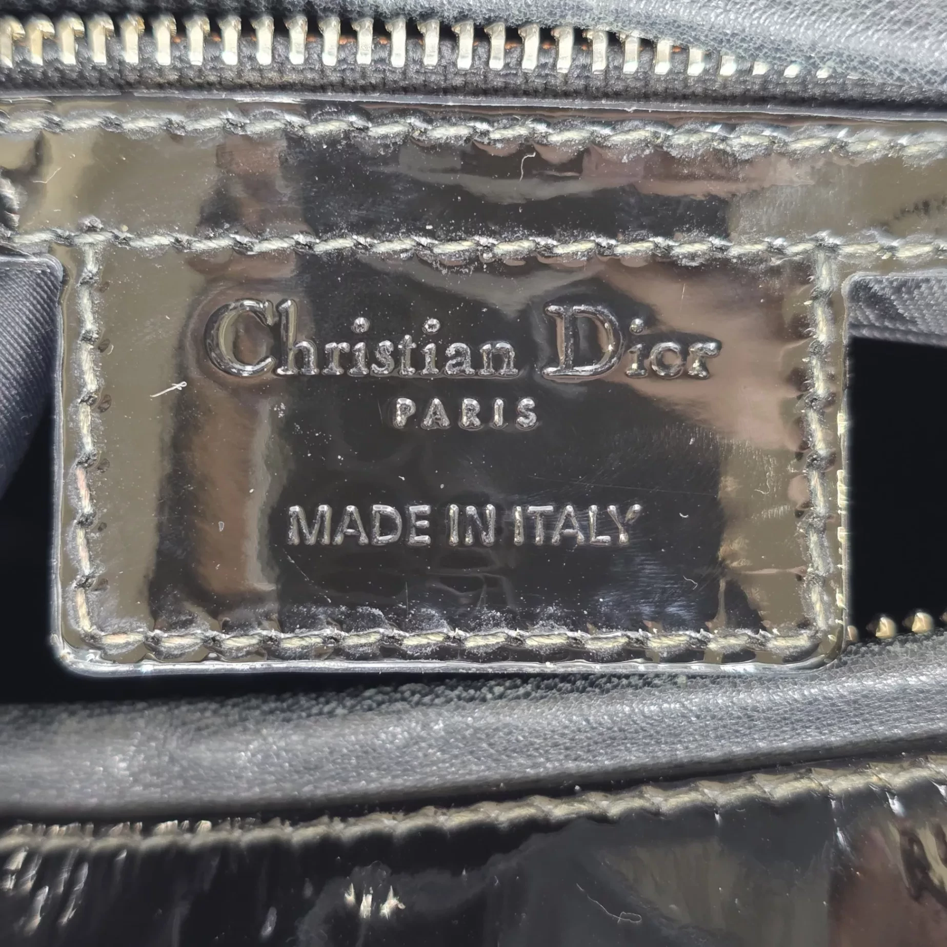 Christian Dior Cannage Patent Leather Large - Image 10