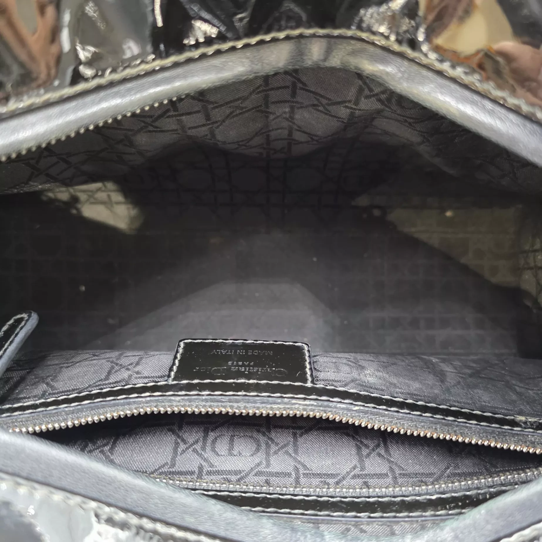 Christian Dior Cannage Patent Leather Large - Image 11