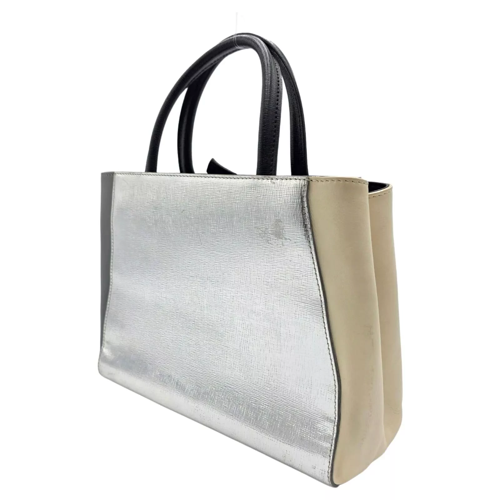 Fendi Multicolour Geometric Tote - Back view