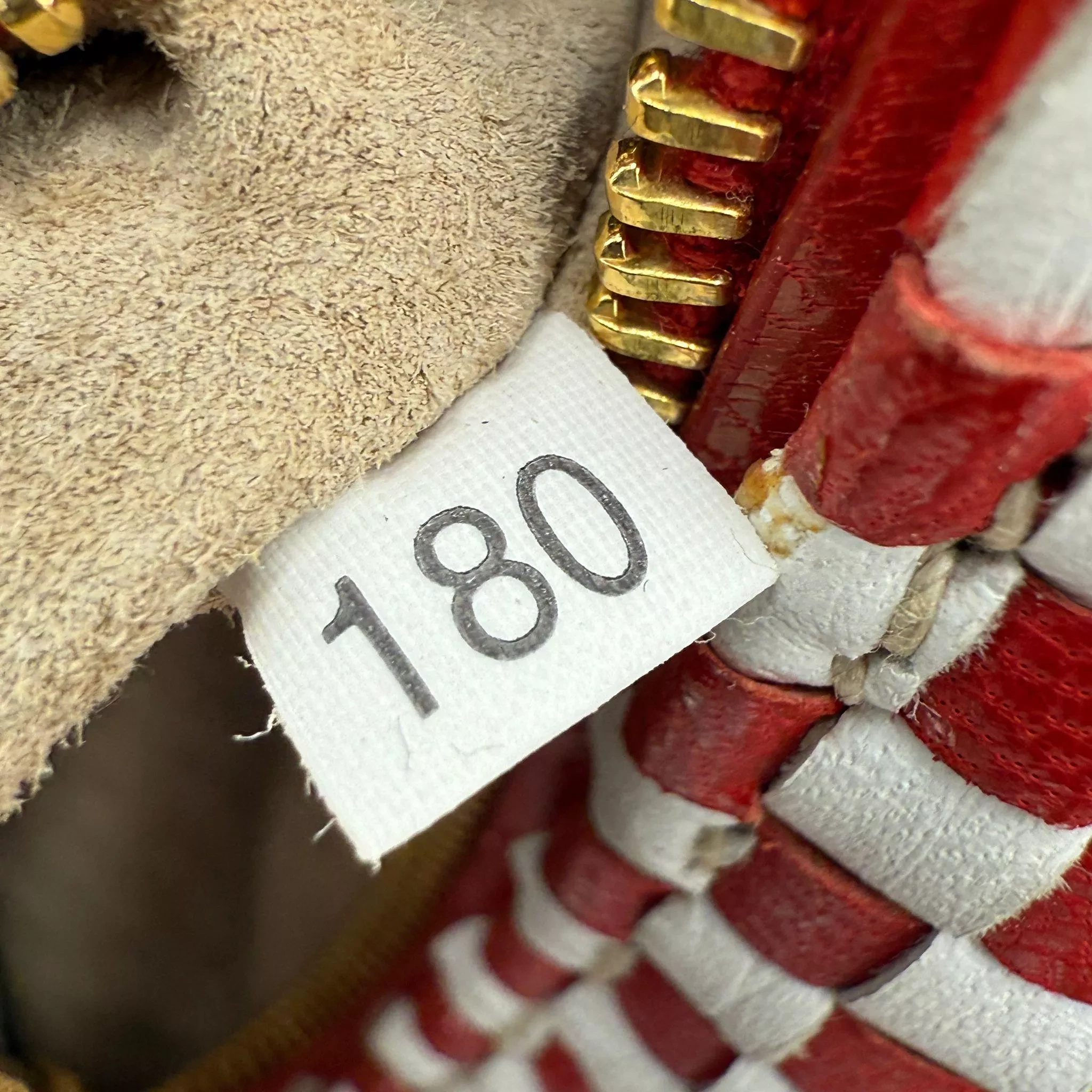 Prada White/Red Madras Crossbody Bag - Side view