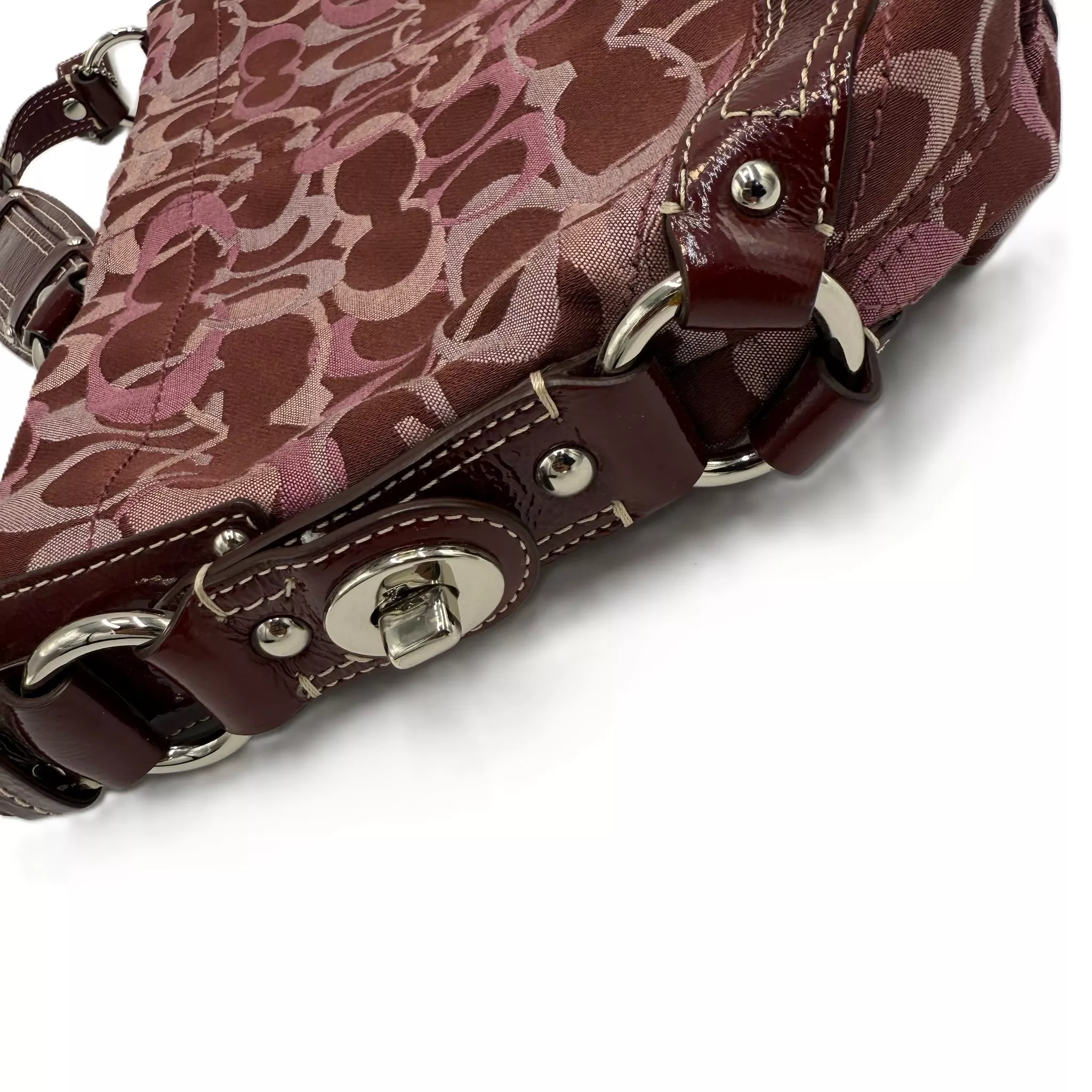 Coach Carly Optic Shoulder Bag - Side view